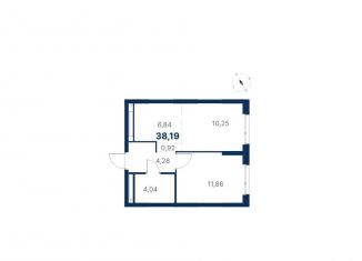 Продам 1-ком. квартиру, 38.2 м2, Екатеринбург, улица Титова, 19/42И, метро Чкаловская