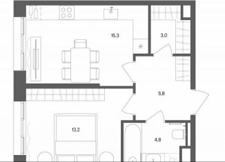 Продам 1-комнатную квартиру, 42.1 м2, Москва, улица Матросская Тишина, 1Ас71, метро Электрозаводская