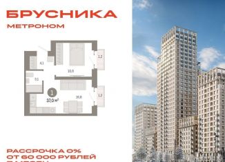 1-комнатная квартира на продажу, 37 м2, Москва, станция Бульвар Рокоссовского