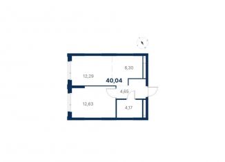 1-ком. квартира на продажу, 40 м2, Екатеринбург, метро Чкаловская, улица Титова, 19/42И