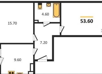 Продается 2-ком. квартира, 53.6 м2, Калининградская область, Тихорецкий проезд, 5