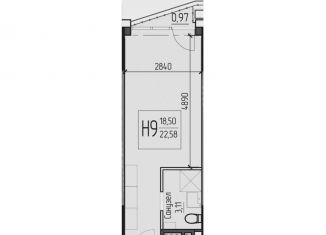 Продаю 1-ком. квартиру, 23 м2, Одинцово, улица Чистяковой, 8с2