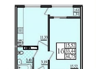 Продается 1-комнатная квартира, 34.8 м2, Севастополь, Лабораторное шоссе, 33Бк1