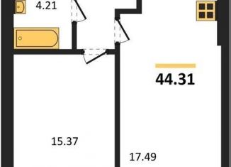 Продаю 1-ком. квартиру, 44.3 м2, Калининградская область