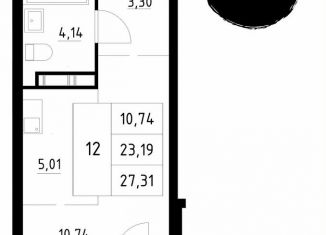 Продается квартира студия, 27.3 м2, Архангельская область, Первомайская улица, 5