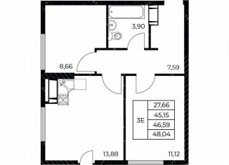 Продаю 2-комнатную квартиру, 48 м2, Ростов-на-Дону, улица Нансена, 99с3