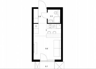 Продается квартира студия, 20.6 м2, Москва, ЮЗАО