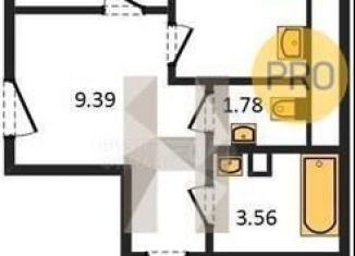 Продам 2-ком. квартиру, 57 м2, Калининградская область, улица Аллея Смелых, 204к1