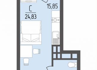 Продаю квартиру студию, 24.8 м2, Краснодарский край