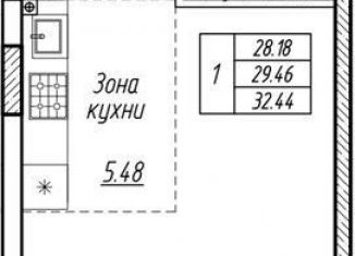 Продажа квартиры студии, 29.5 м2, Калининградская область