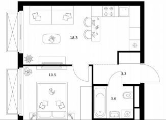 Продажа 1-ком. квартиры, 35.7 м2, Москва, район Гольяново