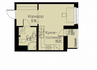 Продам квартиру студию, 25.5 м2, Мурино, Романовская улица, 2