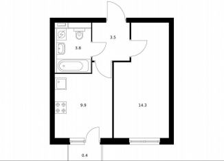 Продаю 1-ком. квартиру, 31.9 м2, Котельники, ЖК Белая Дача Парк, микрорайон Парковый, 2