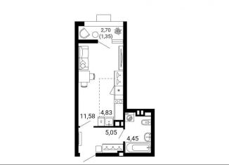 Продается 1-ком. квартира, 28 м2, Ростов-на-Дону, Доломановский переулок, 17