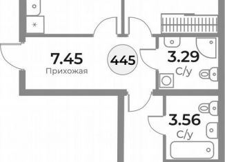 Продается 2-комнатная квартира, 59.5 м2, Калининград, Ленинградский район