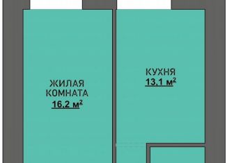 Продаю 1-ком. квартиру, 41.6 м2, село Чигири, Красивая улица, 23А