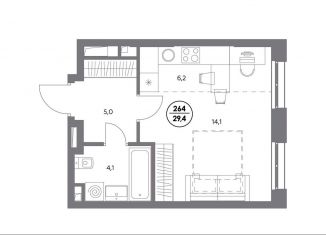 Продаю квартиру студию, 29.4 м2, Москва, метро Текстильщики