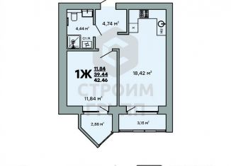 Продаю 1-комнатную квартиру, 42.5 м2, Ковров, улица Строителей, 43/1