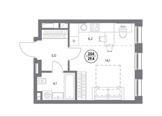 Продается квартира студия, 29.4 м2, Москва, метро Текстильщики