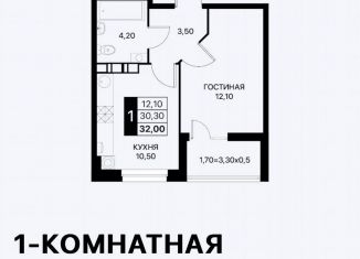 Продаю 1-ком. квартиру, 32 м2, Ростов-на-Дону, Берберовская улица, 11с2