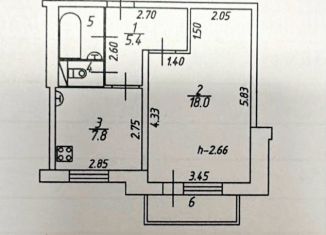 Продается 1-ком. квартира, 34.8 м2, Омск, 1-я Станционная улица, 108/1