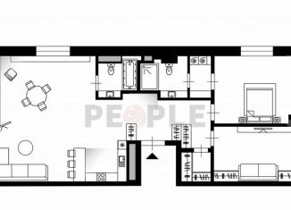 Продам 3-ком. квартиру, 85 м2, Москва, Ленинградский проспект, 29к1, район Беговой