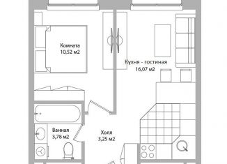 Продажа 1-комнатной квартиры, 33.6 м2, Мытищи, Троицкая улица, 3Г