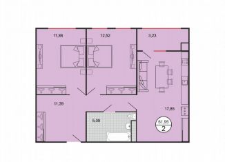 Продажа 2-ком. квартиры, 62 м2, Ставропольский край