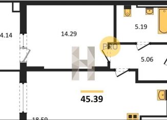 Однокомнатная квартира на продажу, 45.4 м2, Калининград, улица Ломоносова, 52, Центральный район