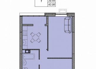 Продам 1-комнатную квартиру, 41 м2, Волгоград