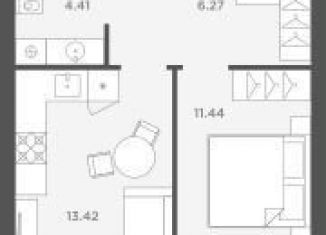 Продаю 1-ком. квартиру, 36 м2, Калининградская область, Осенняя улица, 2к3