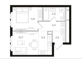 Продается 1-комнатная квартира, 39.8 м2, Москва, Открытое шоссе, вл9