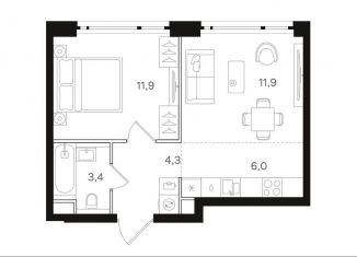 Продажа 1-ком. квартиры, 37.5 м2, Москва, станция Бульвар Рокоссовского