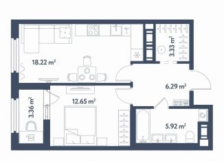 Продажа 1-комнатной квартиры, 48.1 м2, Санкт-Петербург, метро Фрунзенская