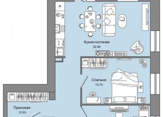 Трехкомнатная квартира на продажу, 70 м2, Ульяновск, проспект Авиастроителей, 22