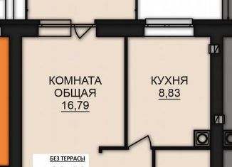 Продам однокомнатную квартиру, 41.4 м2, Богданихское сельское поселение