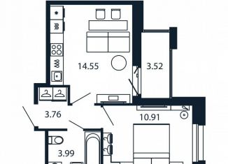 Продажа 1-ком. квартиры, 35 м2, городской посёлок Новоселье