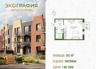 Продам квартиру студию, 29.1 м2, Ленинградская область