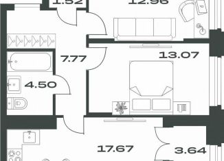 2-ком. квартира на продажу, 61.1 м2, Тула