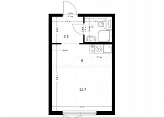 Продается квартира студия, 23.8 м2, Москва, жилой комплекс Большая Академическая 85, к3.6, САО