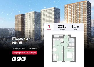 Продажа квартиры студии, 37.3 м2, Санкт-Петербург, метро Автово