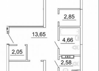 2-комнатная квартира на продажу, 79.5 м2, Самара, Октябрьский район, улица Дыбенко, 5