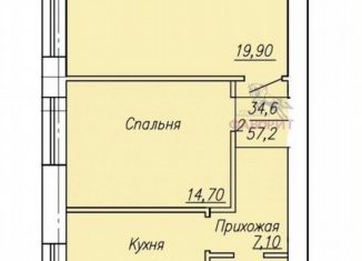 Продаю 2-ком. квартиру, 57.2 м2, Оренбург, Новая улица, 50/5