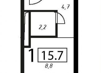 Продается квартира студия, 15.7 м2, Москва, Жигулёвская улица, 4к1, метро Текстильщики