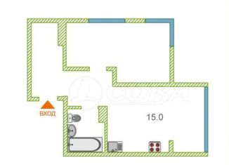 Продаю 1-ком. квартиру, 38 м2, деревня Патрушева, улица Александра Пушкина, 10