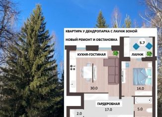 Продается двухкомнатная квартира, 69.4 м2, Новосибирск, улица Тимирязева, 73/1