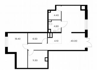 Продается помещение свободного назначения, 89.5 м2, Мытищи, жилой комплекс Белый Grad, 112