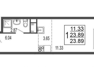 Квартира на продажу студия, 23.9 м2, Лыткарино, 6-й микрорайон, 15Д