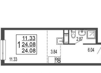 Квартира на продажу студия, 24.1 м2, Лыткарино, 6-й микрорайон, 15Д, ЖК Гармония Парк