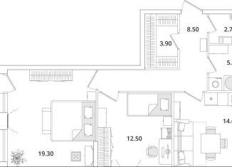 Продам 2-ком. квартиру, 69.3 м2, Санкт-Петербург, Планерная улица, 99, Приморский район